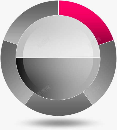 圆环分类流程图png免抠素材_新图网 https://ixintu.com 分类 圆环 循环 流程图 渐变 灰色