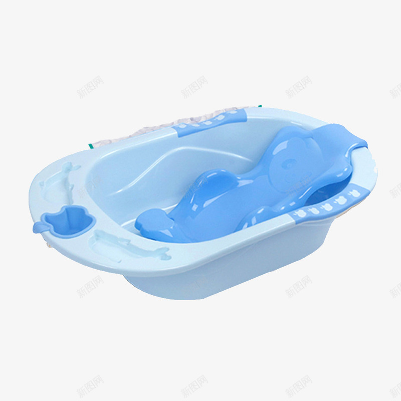 婴儿浴盆png免抠素材_新图网 https://ixintu.com 加厚 婴童 泡澡 浴盆 蓝色