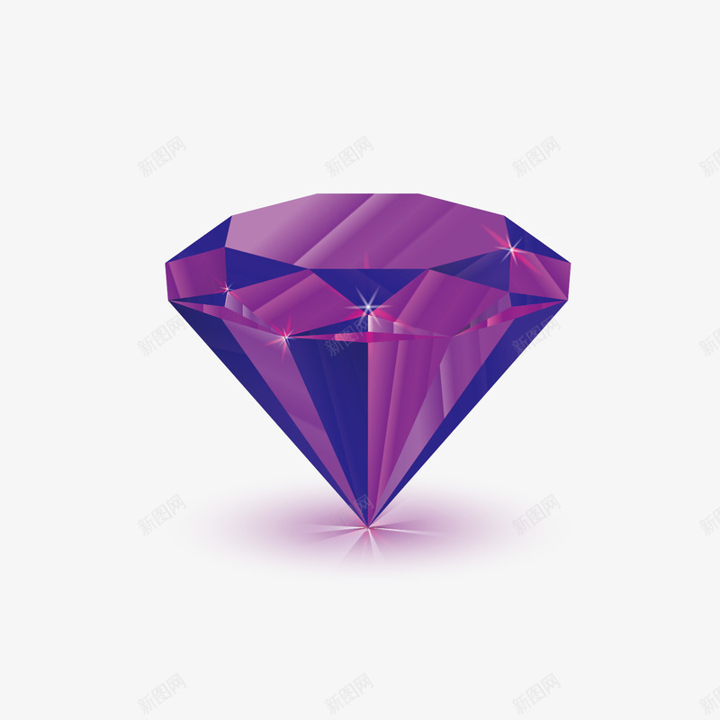紫色水晶矢量图eps免抠素材_新图网 https://ixintu.com 图案 水晶 水晶分割 紫色 矢量图