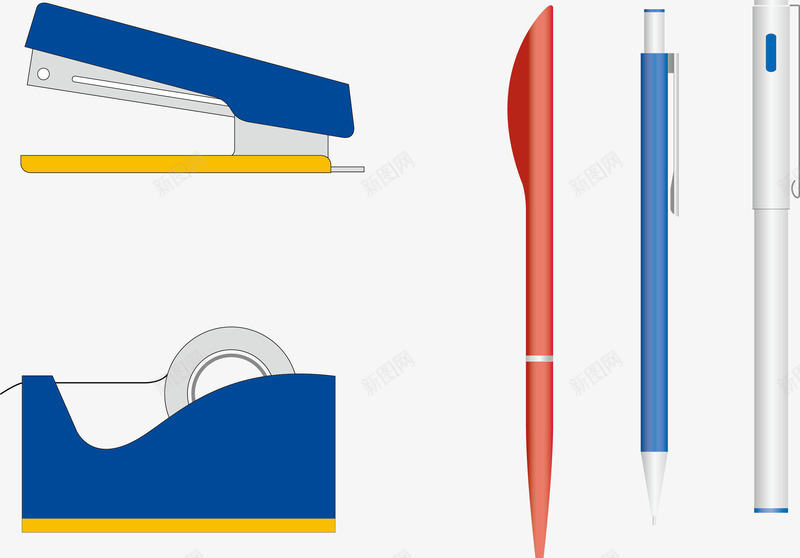 文具png免抠素材_新图网 https://ixintu.com AI素材 办公用品设计 文具 生活用品