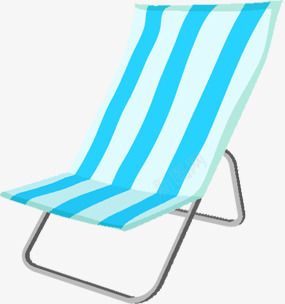 夏季蓝色条纹沙滩躺椅png免抠素材_新图网 https://ixintu.com 夏季 条纹 沙滩 素材 蓝色 躺椅