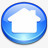home按钮蓝色按钮回家房子很明显图标高清图片