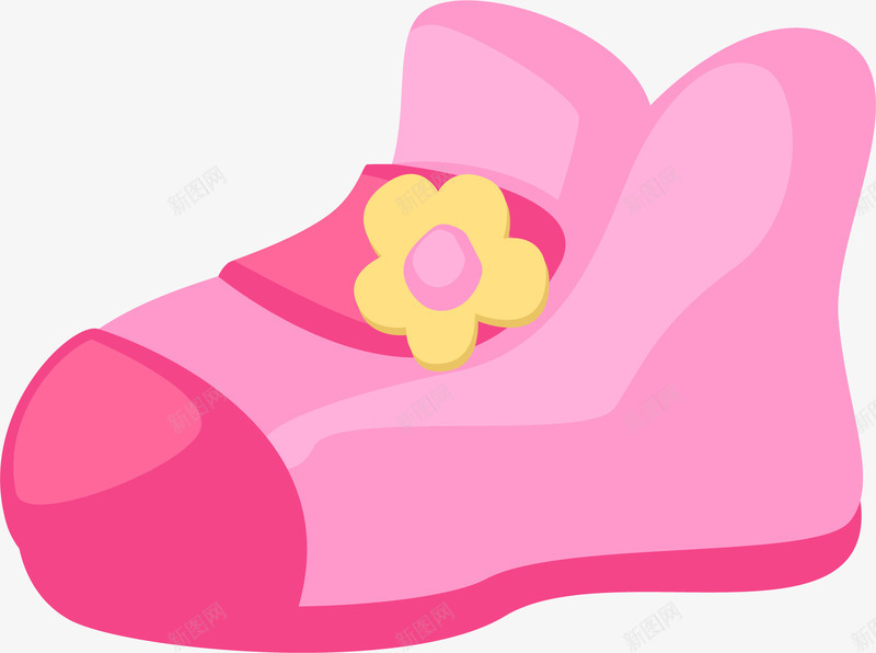 粉色简约可爱儿童鞋子png免抠素材_新图网 https://ixintu.com 儿童 卡通小孩 婴儿 手绘小鞋子 矢量图案 简约 粉色