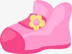 粉色简约可爱儿童鞋子素材