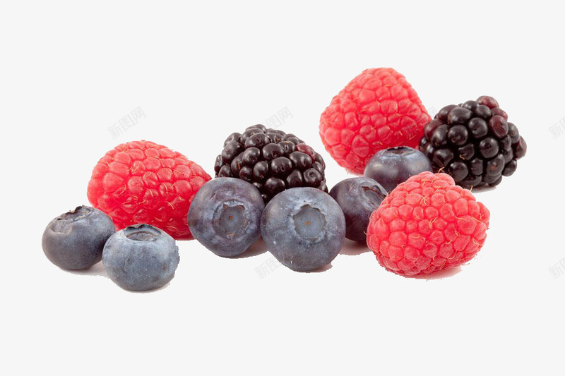 各种好吃的水果png免抠素材_新图网 https://ixintu.com 树莓 水果 紫色 红色