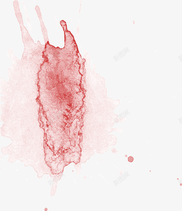 油漆水墨泼墨溅落红色png免抠素材_新图网 https://ixintu.com 水墨 油漆 泼墨 溅落 红色