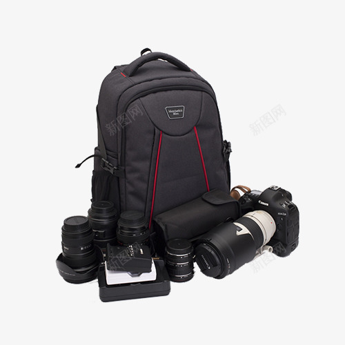 摄影器材png免抠素材_新图网 https://ixintu.com 拍摄用具 摄影 相机 相机包 相机架