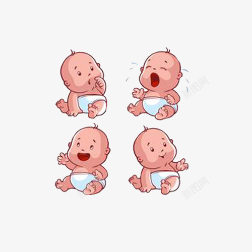 卡通婴儿png免抠素材_新图网 https://ixintu.com 卡通婴儿 可爱婴儿 哭 哭闹的婴儿 婴儿 小孩子 幼儿 矢量婴儿