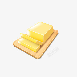 黄油蛋糕卡通黄油矢量图高清图片