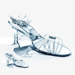 创意水晶鞋设计水晶高跟鞋高清图片