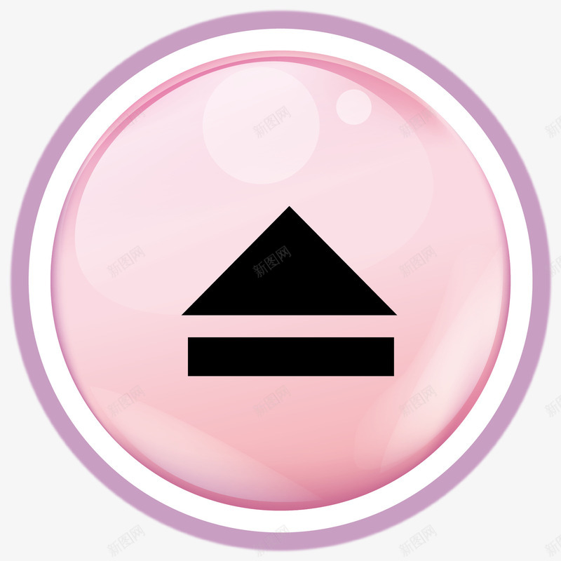 可爱圆形按钮图标png_新图网 https://ixintu.com 创意按钮 按钮素材 水晶按钮 电梯按钮 矢量按钮