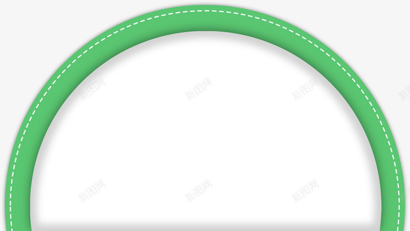 绿色卡通圆环造型png免抠素材_新图网 https://ixintu.com 卡通 绿色 造型