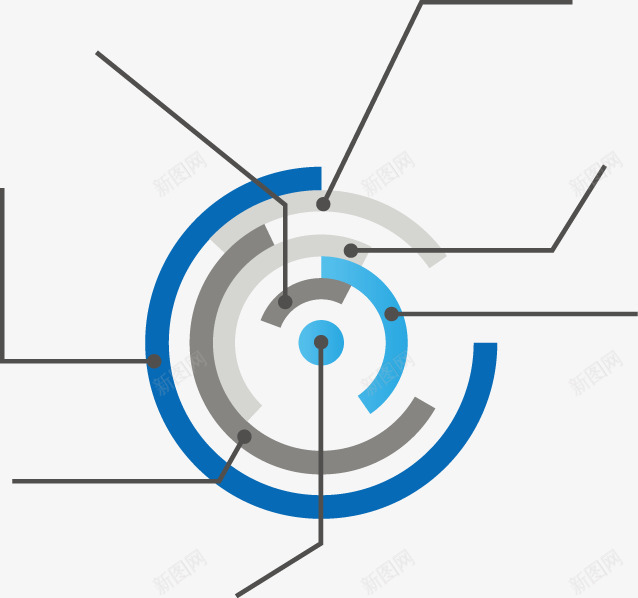 PPT圆环形数据图表png免抠素材_新图网 https://ixintu.com PPT设计 圆环形 数据图表