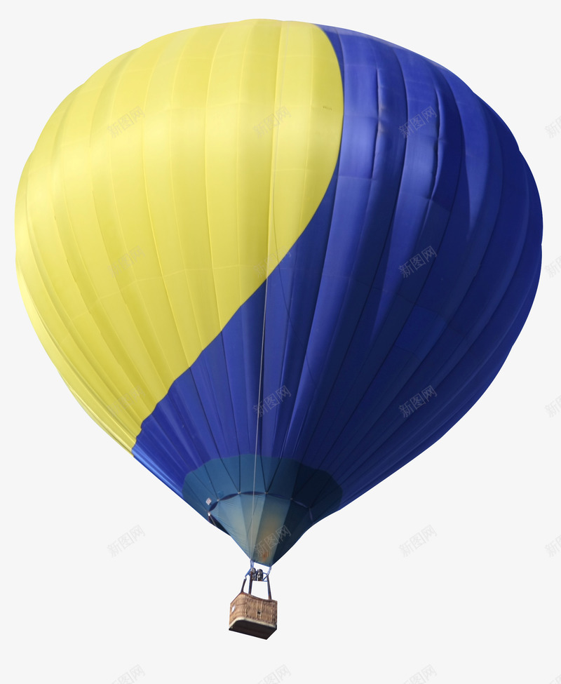 蓝黄色条纹氢气球png免抠素材_新图网 https://ixintu.com 条纹 气球 蓝黄 黄色
