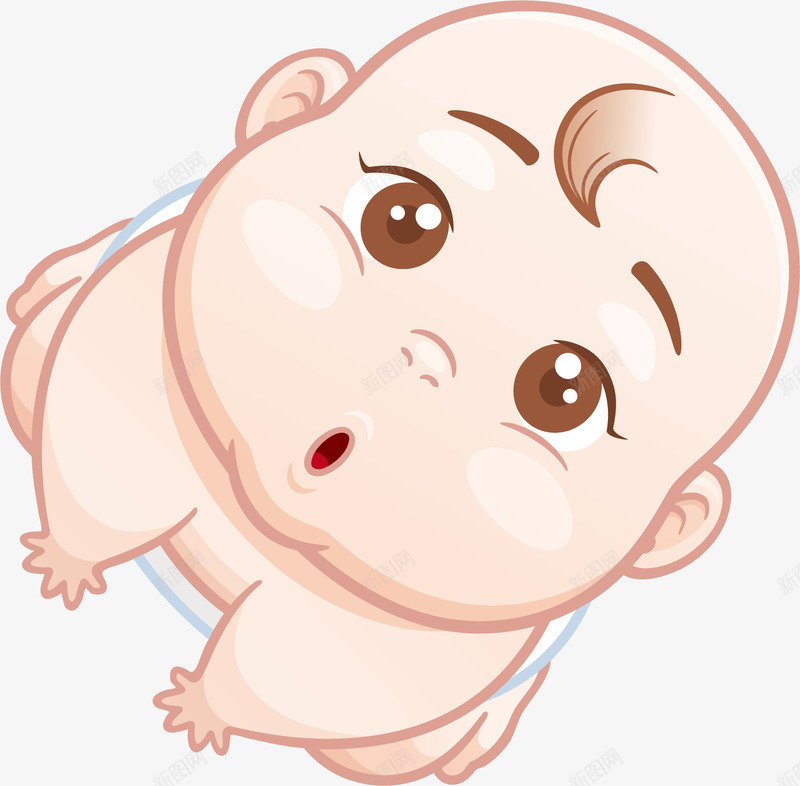卡通婴儿扁平图标png_新图网 https://ixintu.com 卡通 可爱 婴儿 小孩