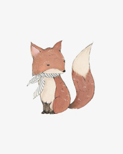 戴领巾的狐狸素材