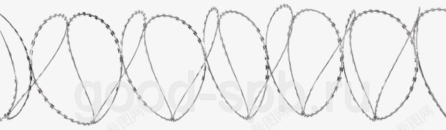 圆环形铁丝网png免抠素材_新图网 https://ixintu.com 圆环形 带倒刺的 护栏 护栏素材 铁丝网 黑色