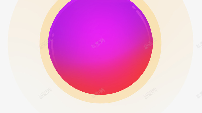 紫色粉色圆环背景png免抠素材_新图网 https://ixintu.com 粉色 紫色 背景