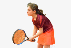 网球女孩一个打网球的女孩高清图片