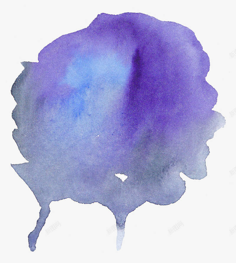 紫色混合泼墨png免抠素材_新图网 https://ixintu.com 免费png素材 水墨 水彩 泼墨 混合深色 紫色 装饰图案