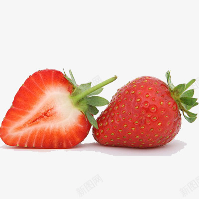 切开的草莓psd免抠素材_新图网 https://ixintu.com 广告图 摄影食物 水果 草莓 草莓剖面 食物