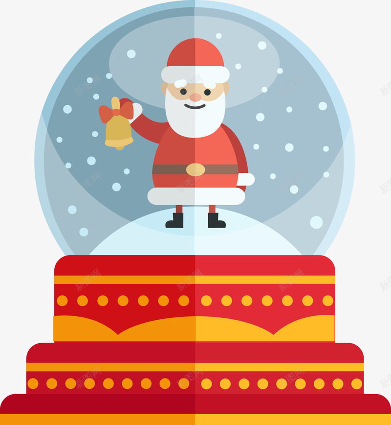 圣诞水晶球里的圣诞老人png免抠素材_新图网 https://ixintu.com 圣诞快乐 圣诞素材 圣诞老人 圣诞节 水晶球 矢量圣诞节