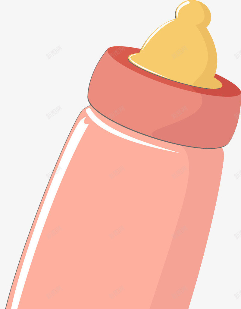 粉色的奶瓶png免抠素材_新图网 https://ixintu.com PNG素材 奶瓶 婴儿 粉色