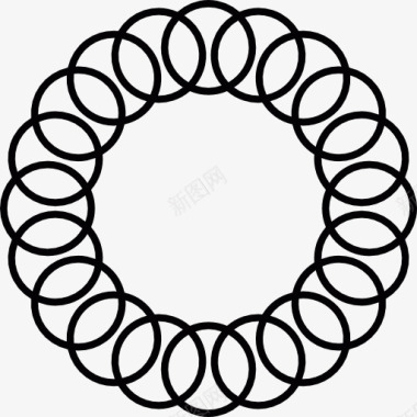 圆环的螺旋图标图标