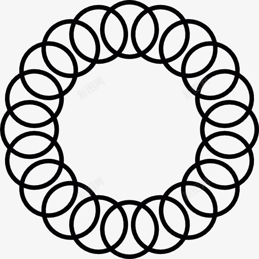圆环的螺旋图标png_新图网 https://ixintu.com 圆 圆的形状
