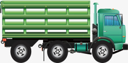 绿色物流公司运货车素材