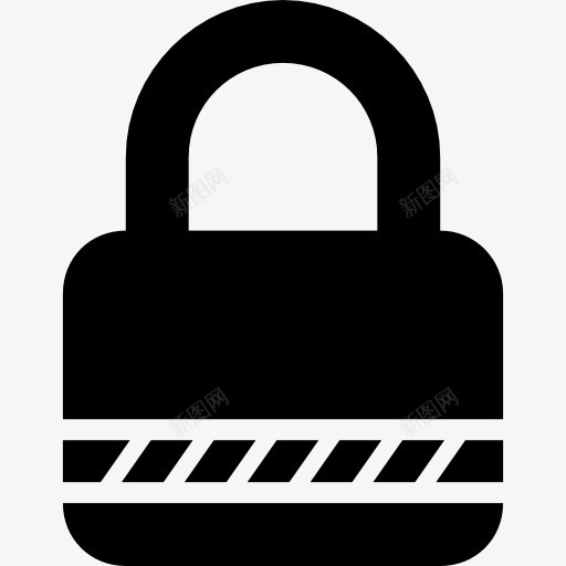 锁锁安全工具符号条纹线图标png_新图网 https://ixintu.com 安全 山楂文档填充 工具 挂锁 接口 条纹 锁