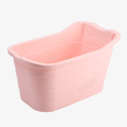 泡澡桶粉色超大家用沐浴桶高清图片