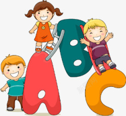 手绘小学生素材