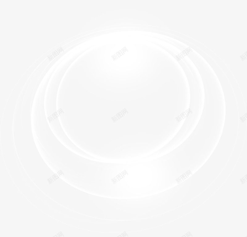 白色圆形重叠圆环png免抠素材_新图网 https://ixintu.com 圆形 白色 重叠