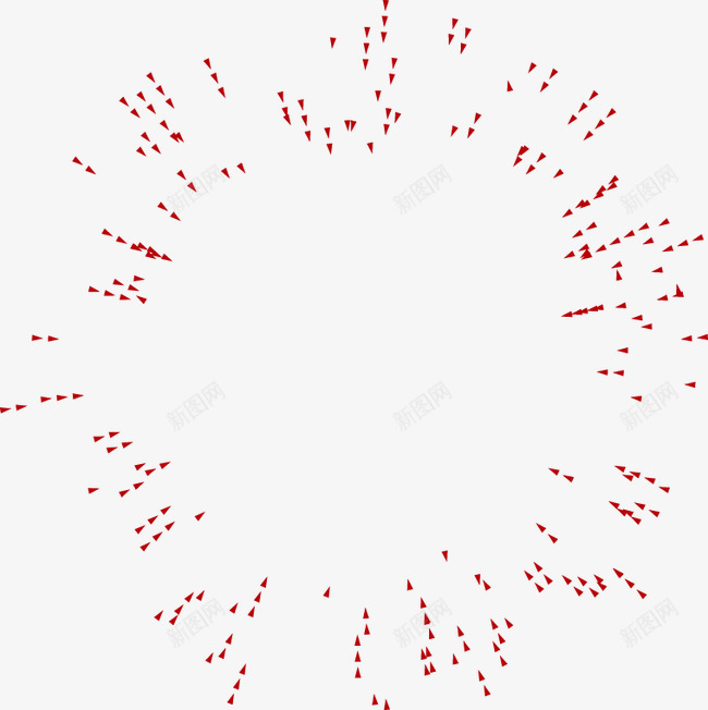 红色放射状圆环矢量图ai免抠素材_新图网 https://ixintu.com 圆环 放射状 红色 矢量图