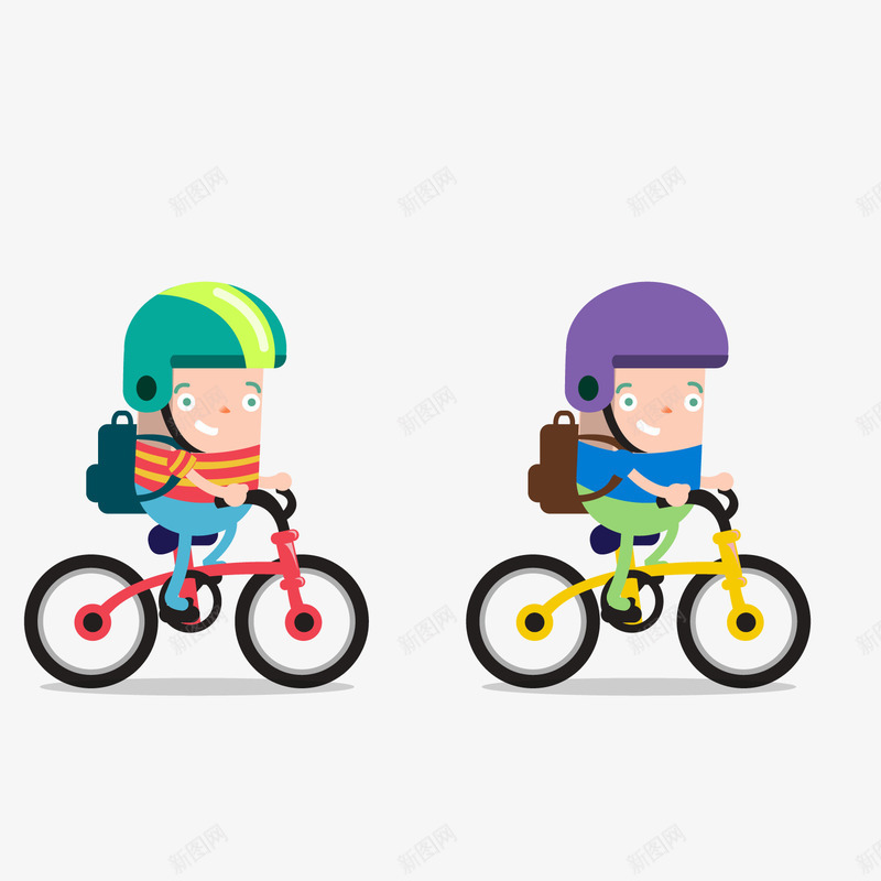 骑自行车的小孩png免抠素材_新图网 https://ixintu.com 儿童 卡通人物 小孩子 背景装饰 骑自行车的小孩