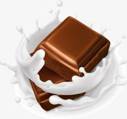 豆奶一块巧克力高清图片