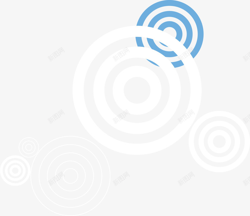 白色圆环创意png免抠素材_新图网 https://ixintu.com 创意 白色 设计