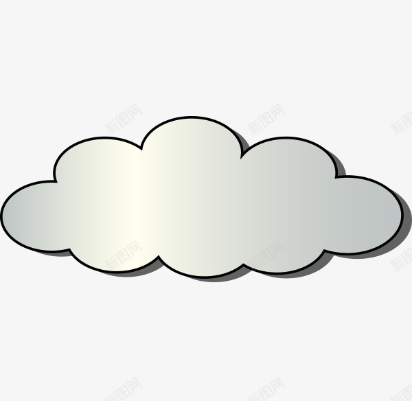 云朵对话框png免抠素材_新图网 https://ixintu.com 办公用品 图钉 对话框 曲别针 条纹 格子 渐变 绿色
