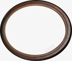椭圆环素材棕色木质椭圆环高清图片