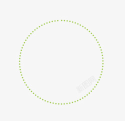 虚点圆环绿色虚点圆环高清图片