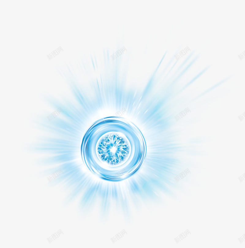 蓝色钻石光芒效果元素png免抠素材_新图网 https://ixintu.com 光芒 免抠PNG 效果元素 蓝色 钻石