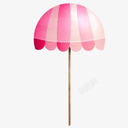 粉色防晒伞素材