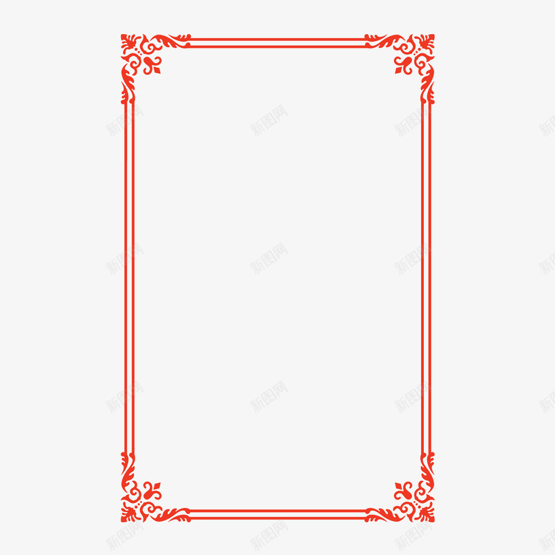 边框png免抠素材_新图网 https://ixintu.com 橘色花边 红色花边 花边 边框 边框像框 边框矢量图 边框花纹 边框花纹花边矢量图 边框花边