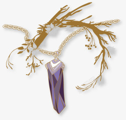 紫水晶项链素材