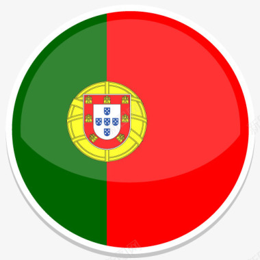 葡萄牙FlatRoundWorldFlagicons图标图标