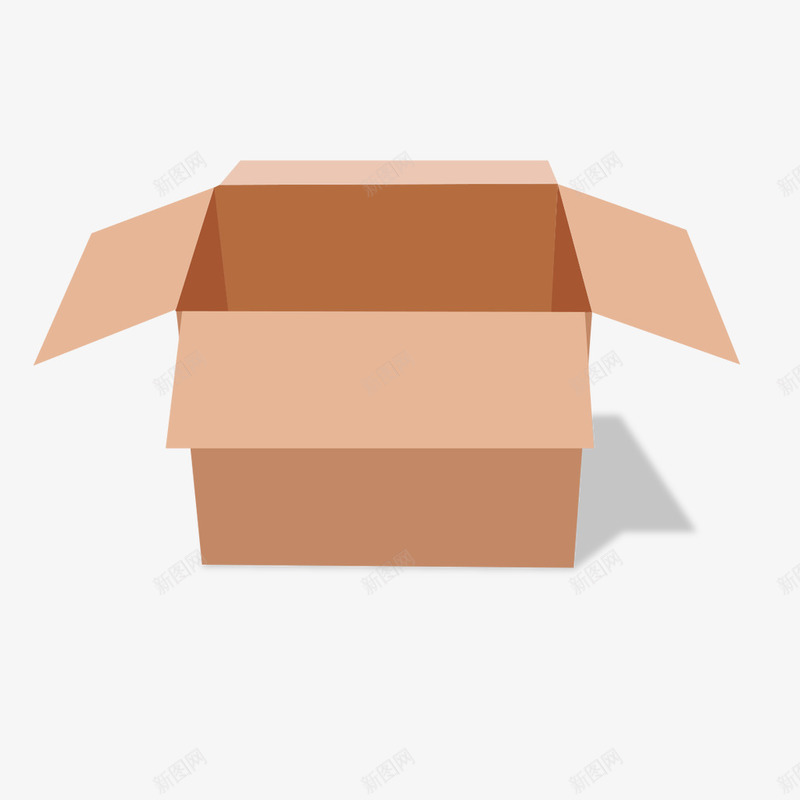 打开的纸箱矢量图eps免抠素材_新图网 https://ixintu.com 快递箱子 打开的纸箱 矢量素材 纸箱 矢量图