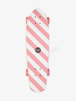 粉色可爱条纹滑板素材