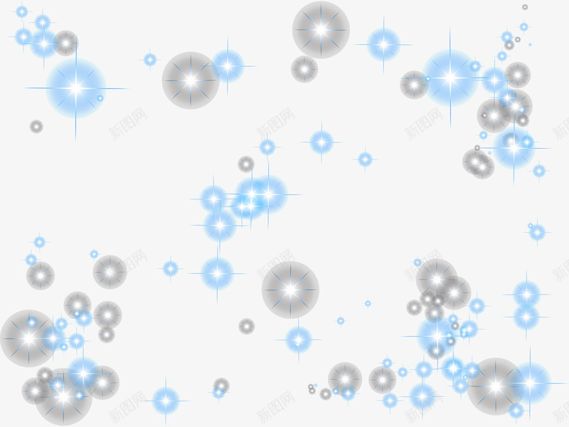 蓝色清新光芒漂浮png免抠素材_新图网 https://ixintu.com 光芒 免抠PNG 清新 漂浮素材 蓝色