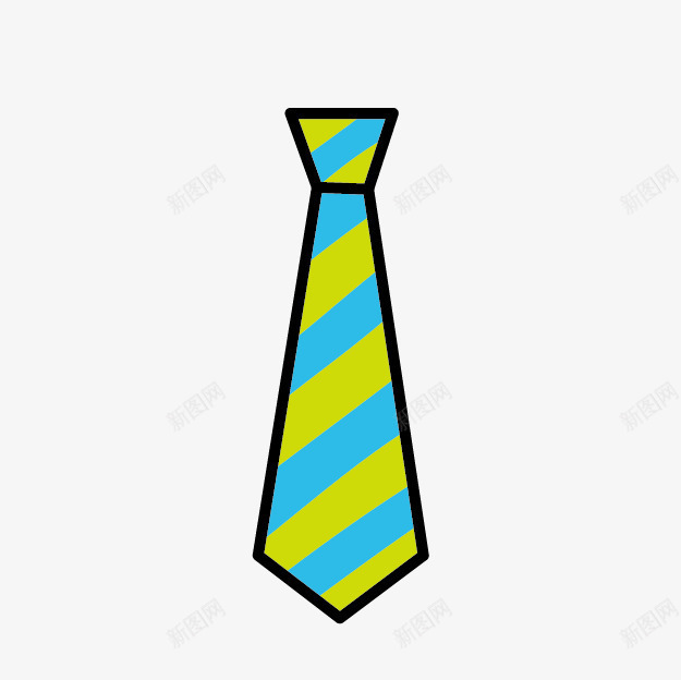 卡通彩色领带png免抠素材_新图网 https://ixintu.com 卡通领带 彩色领带 条纹领带 领带